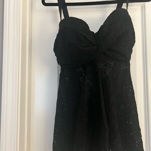 Elegant Black Lace Dress